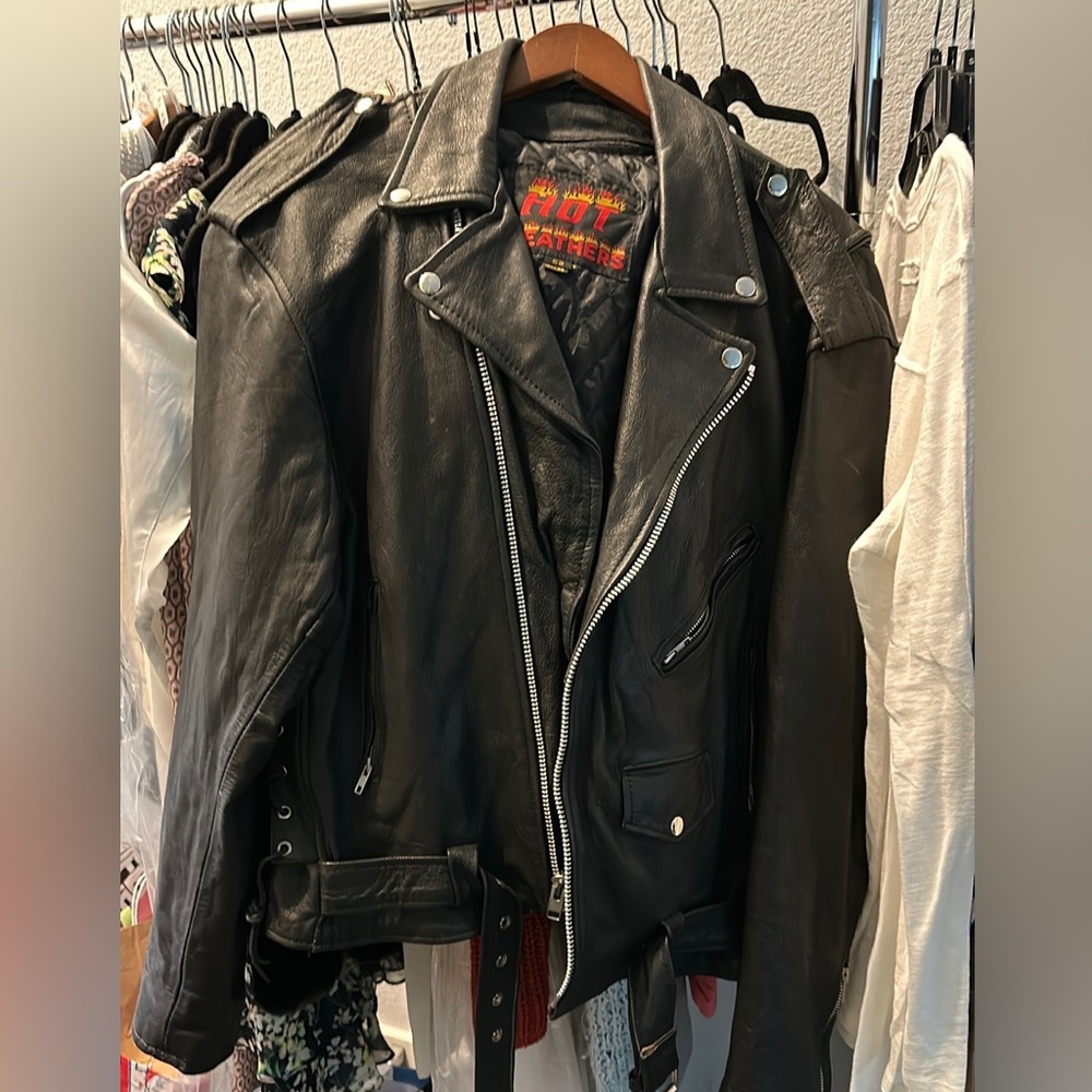 Vintage Leather Motorcycle Jacket